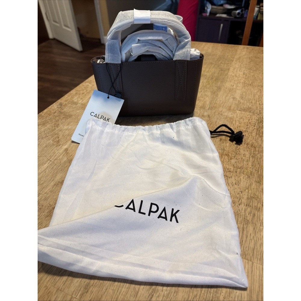 CALPAK Haven Mini Crossbody Bag Toffee Faux Leather Adjustable Strap NEW